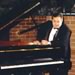 Newell Oler at the Wyndham Anatole Hotel with one of his Yamaha electric pianos - 1992.